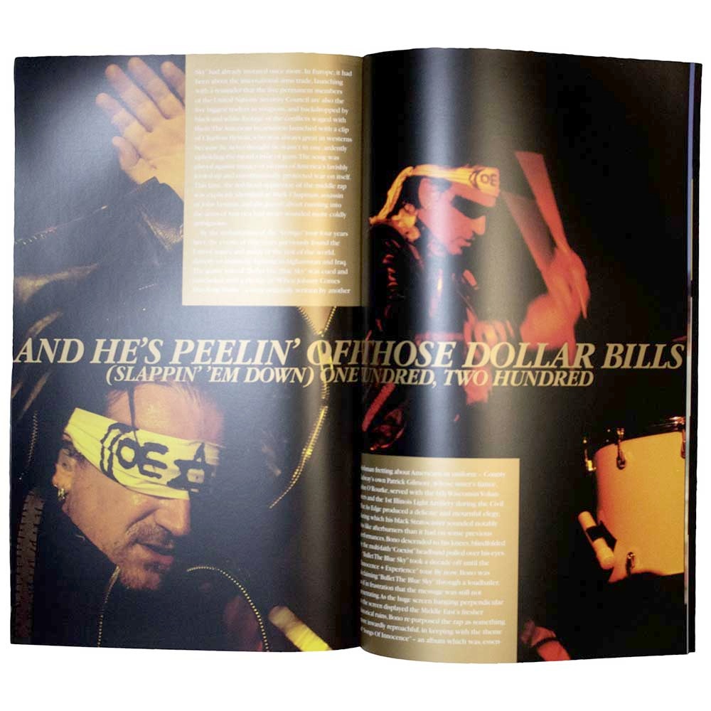 U2 - Joshua Tree 2017 Tourprogramma - Zwart